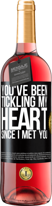 29,95 € Free Shipping | Rosé Wine ROSÉ Edition You've been tickling my heart since I met you Black Label. Customizable label Young wine Harvest 2023 Tempranillo