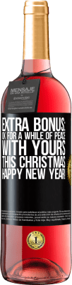 29,95 € 送料無料 | ロゼワイン ROSÉエディション 特別ボーナス：今年のクリスマスにはしばらくの間、安心してください。明けましておめでとうございます！ ブラックラベル. カスタマイズ可能なラベル 若いワイン 収穫 2023 Tempranillo
