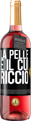 29,95 € Spedizione Gratuita | Vino rosato Edizione ROSÉ La pelle è il cui riccio Etichetta Nera. Etichetta personalizzabile Vino giovane Raccogliere 2023 Tempranillo