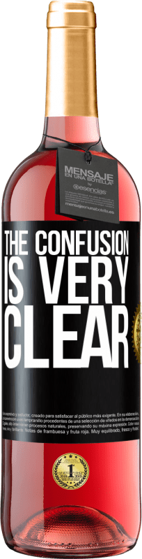 29,95 € Free Shipping | Rosé Wine ROSÉ Edition The confusion is very clear Black Label. Customizable label Young wine Harvest 2023 Tempranillo