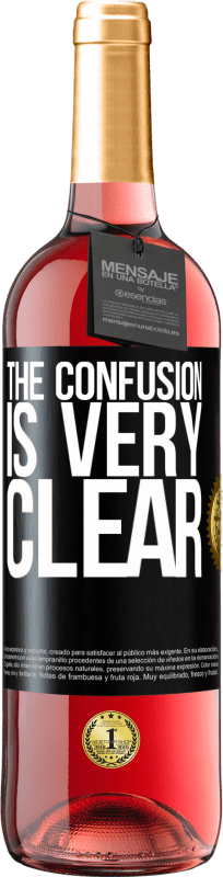 29,95 € Free Shipping | Rosé Wine ROSÉ Edition The confusion is very clear Black Label. Customizable label Young wine Harvest 2025 Tempranillo