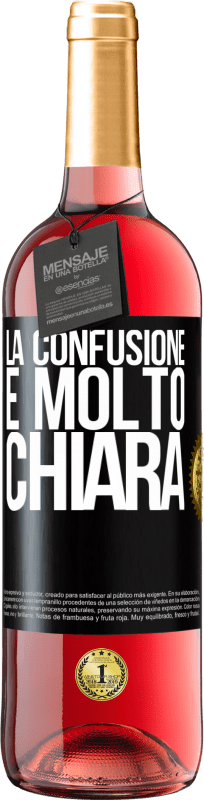 29,95 € Spedizione Gratuita | Vino rosato Edizione ROSÉ La confusione è molto chiara Etichetta Nera. Etichetta personalizzabile Vino giovane Raccogliere 2024 Tempranillo