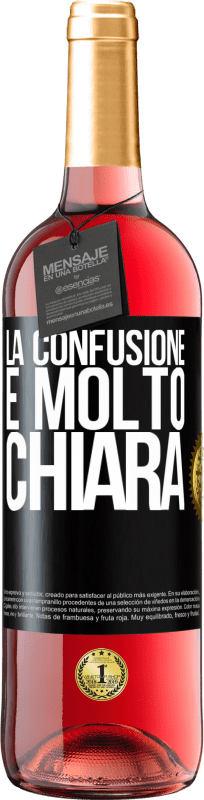29,95 € Spedizione Gratuita | Vino rosato Edizione ROSÉ La confusione è molto chiara Etichetta Nera. Etichetta personalizzabile Vino giovane Raccogliere 2025 Tempranillo