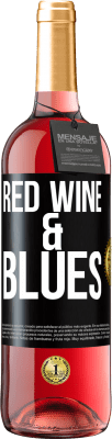 29,95 € Free Shipping | Rosé Wine ROSÉ Edition Red wine & Blues Black Label. Customizable label Young wine Harvest 2023 Tempranillo