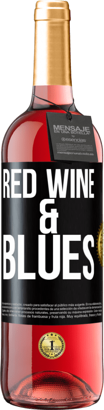 29,95 € 免费送货 | 桃红葡萄酒 ROSÉ版 Red wine & Blues 黑标. 可自定义的标签 青年酒 收成 2023 Tempranillo