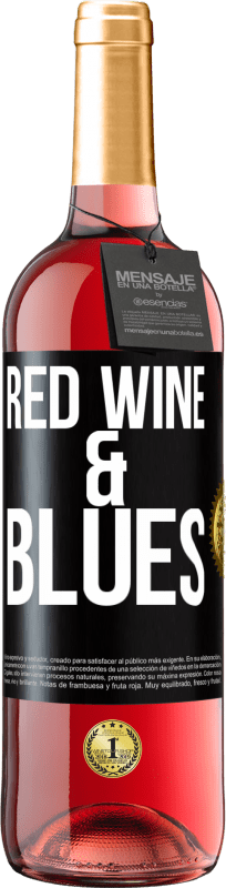 29,95 € Бесплатная доставка | Розовое вино Издание ROSÉ Red wine & Blues Черная метка. Настраиваемая этикетка Молодое вино Урожай 2025 Tempranillo