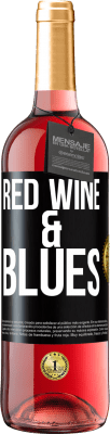 29,95 € Spedizione Gratuita | Vino rosato Edizione ROSÉ Red wine & Blues Etichetta Nera. Etichetta personalizzabile Vino giovane Raccogliere 2024 Tempranillo