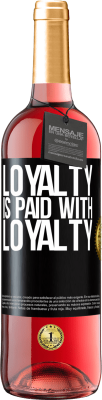 29,95 € Free Shipping | Rosé Wine ROSÉ Edition Loyalty is paid with loyalty Black Label. Customizable label Young wine Harvest 2023 Tempranillo