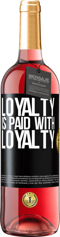 29,95 € Free Shipping | Rosé Wine ROSÉ Edition Loyalty is paid with loyalty Black Label. Customizable label Young wine Harvest 2024 Tempranillo