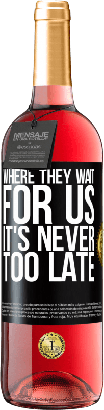 29,95 € Free Shipping | Rosé Wine ROSÉ Edition Where they wait for us, it's never too late Black Label. Customizable label Young wine Harvest 2024 Tempranillo