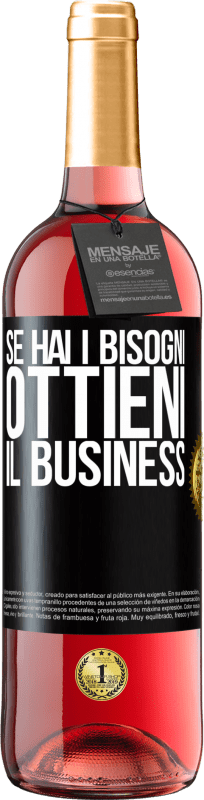 29,95 € Spedizione Gratuita | Vino rosato Edizione ROSÉ Se hai i bisogni, ottieni il business Etichetta Nera. Etichetta personalizzabile Vino giovane Raccogliere 2024 Tempranillo