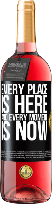 29,95 € Free Shipping | Rosé Wine ROSÉ Edition Every place is here and every moment is now Black Label. Customizable label Young wine Harvest 2023 Tempranillo