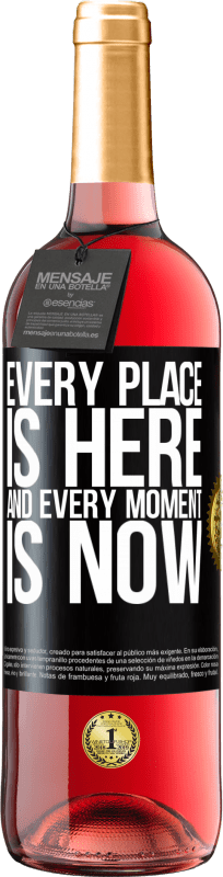 29,95 € Free Shipping | Rosé Wine ROSÉ Edition Every place is here and every moment is now Black Label. Customizable label Young wine Harvest 2025 Tempranillo