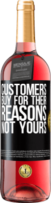29,95 € Free Shipping | Rosé Wine ROSÉ Edition Customers buy for their reasons, not yours Black Label. Customizable label Young wine Harvest 2025 Tempranillo