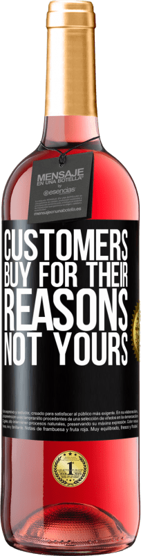29,95 € 免费送货 | 桃红葡萄酒 ROSÉ版 客户因其原因而不是您的原因进行购买 黑标. 可自定义的标签 青年酒 收成 2023 Tempranillo