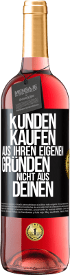 29,95 € Kostenloser Versand | Roséwein ROSÉ Ausgabe Kunden kaufen aus ihren eigenen Gründen, nicht aus Deinen Schwarzes Etikett. Anpassbares Etikett Junger Wein Ernte 2024 Tempranillo