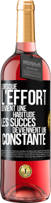 29,95 € Envoi gratuit | Vin rosé Édition ROSÉ Lorsque l'effort devient une habitude, les succès deviennent une constante Étiquette Noire. Étiquette personnalisable Vin jeune Récolte 2025 Tempranillo
