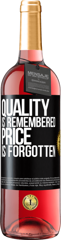 29,95 € Free Shipping | Rosé Wine ROSÉ Edition Quality is remembered, price is forgotten Black Label. Customizable label Young wine Harvest 2024 Tempranillo