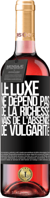 29,95 € Envoi gratuit | Vin rosé Édition ROSÉ Le luxe ne dépend pas de la richesse, mais de l'absence de vulgarité Étiquette Noire. Étiquette personnalisable Vin jeune Récolte 2023 Tempranillo