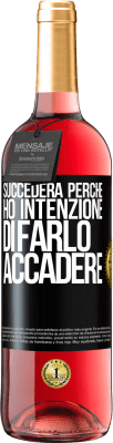 29,95 € Spedizione Gratuita | Vino rosato Edizione ROSÉ Succederà perché ho intenzione di farlo accadere Etichetta Nera. Etichetta personalizzabile Vino giovane Raccogliere 2023 Tempranillo