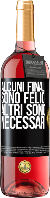 29,95 € Spedizione Gratuita | Vino rosato Edizione ROSÉ Alcuni finali sono felici. Altri sono necessari Etichetta Nera. Etichetta personalizzabile Vino giovane Raccogliere 2024 Tempranillo