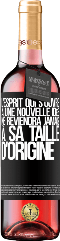 29,95 € Envoi gratuit | Vin rosé Édition ROSÉ L'esprit qui s'ouvre à une nouvelle idée ne reviendra jamais à sa taille d'origine Étiquette Noire. Étiquette personnalisable Vin jeune Récolte 2024 Tempranillo