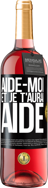 29,95 € Envoi gratuit | Vin rosé Édition ROSÉ Aide-moi et je t'aurai aidé Étiquette Noire. Étiquette personnalisable Vin jeune Récolte 2024 Tempranillo