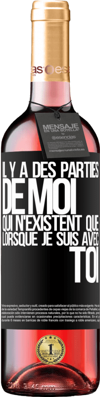 29,95 € Envoi gratuit | Vin rosé Édition ROSÉ Il y a des parties de moi qui n'existent que lorsque je suis avec toi Étiquette Noire. Étiquette personnalisable Vin jeune Récolte 2024 Tempranillo