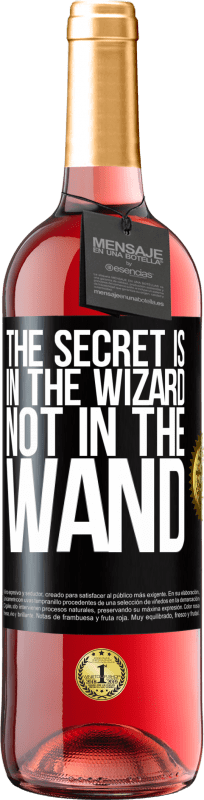 29,95 € Free Shipping | Rosé Wine ROSÉ Edition The secret is in the wizard, not in the wand Black Label. Customizable label Young wine Harvest 2022 Tempranillo
