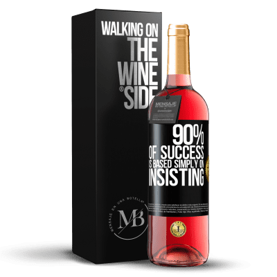 «90% of success is based simply on insisting» ROSÉ Edition