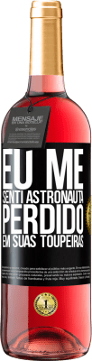 29,95 € Envio grátis | Vinho rosé Edição ROSÉ Eu me senti astronauta, perdido em suas toupeiras Etiqueta Preta. Etiqueta personalizável Vinho jovem Colheita 2024 Tempranillo