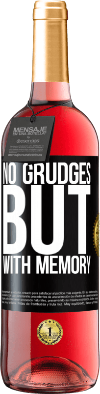 29,95 € Free Shipping | Rosé Wine ROSÉ Edition No grudges, but with memory Black Label. Customizable label Young wine Harvest 2023 Tempranillo