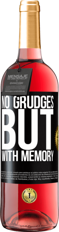 29,95 € Free Shipping | Rosé Wine ROSÉ Edition No grudges, but with memory Black Label. Customizable label Young wine Harvest 2024 Tempranillo