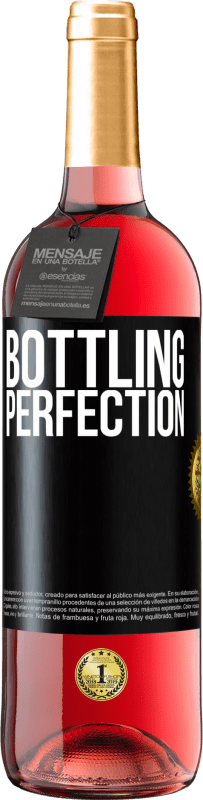 29,95 € Envío gratis | Vino Rosado Edición ROSÉ Bottling perfection Etiqueta Negra. Etiqueta personalizable Vino joven Cosecha 2023 Tempranillo
