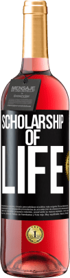 29,95 € Free Shipping | Rosé Wine ROSÉ Edition Scholarship of life Black Label. Customizable label Young wine Harvest 2023 Tempranillo