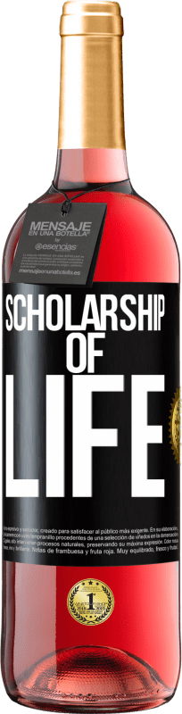 29,95 € Free Shipping | Rosé Wine ROSÉ Edition Scholarship of life Black Label. Customizable label Young wine Harvest 2023 Tempranillo