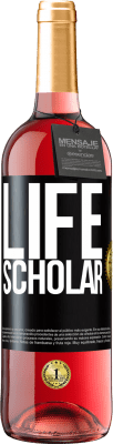 29,95 € Envio grátis | Vinho rosé Edição ROSÉ Life Scholar Etiqueta Preta. Etiqueta personalizável Vinho jovem Colheita 2024 Tempranillo