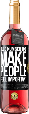 29,95 € Free Shipping | Rosé Wine ROSÉ Edition Rule number one: make people feel important Black Label. Customizable label Young wine Harvest 2025 Tempranillo
