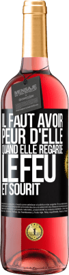 29,95 € Envoi gratuit | Vin rosé Édition ROSÉ Il faut avoir peur d'elle, quand elle regarde le feu et sourit Étiquette Noire. Étiquette personnalisable Vin jeune Récolte 2024 Tempranillo