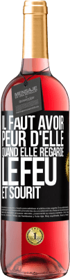 29,95 € Envoi gratuit | Vin rosé Édition ROSÉ Il faut avoir peur d'elle, quand elle regarde le feu et sourit Étiquette Noire. Étiquette personnalisable Vin jeune Récolte 2025 Tempranillo