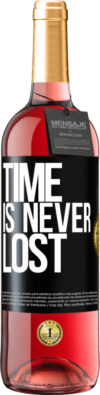 29,95 € Free Shipping | Rosé Wine ROSÉ Edition Time is never lost Black Label. Customizable label Young wine Harvest 2024 Tempranillo