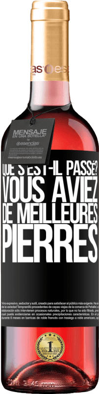 29,95 € Envoi gratuit | Vin rosé Édition ROSÉ que s'est-il passé? Vous aviez de meilleures pierres Étiquette Noire. Étiquette personnalisable Vin jeune Récolte 2024 Tempranillo