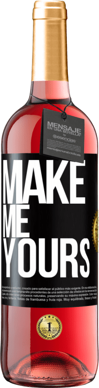 29,95 € Free Shipping | Rosé Wine ROSÉ Edition Make me yours Black Label. Customizable label Young wine Harvest 2024 Tempranillo