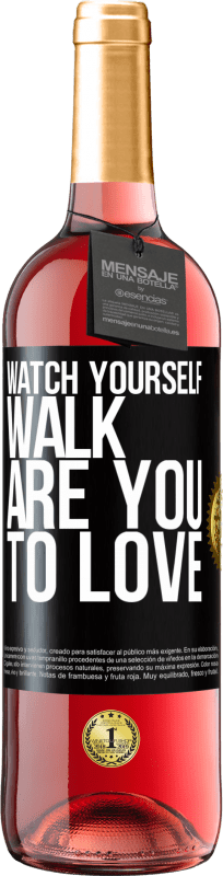 29,95 € Free Shipping | Rosé Wine ROSÉ Edition Watch yourself walk. Are you to love Black Label. Customizable label Young wine Harvest 2022 Tempranillo