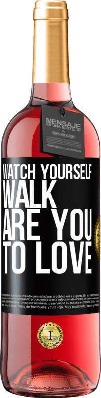 29,95 € Free Shipping | Rosé Wine ROSÉ Edition Watch yourself walk. Are you to love Black Label. Customizable label Young wine Harvest 2024 Tempranillo