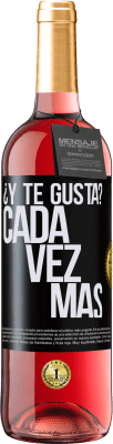 29,95 € Envío gratis | Vino Rosado Edición ROSÉ ¿Y te gusta? Cada vez más Etiqueta Negra. Etiqueta personalizable Vino joven Cosecha 2023 Tempranillo