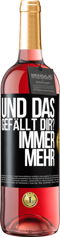 29,95 € Kostenloser Versand | Roséwein ROSÉ Ausgabe Und das gefällt dir? Immer mehr Schwarzes Etikett. Anpassbares Etikett Junger Wein Ernte 2024 Tempranillo