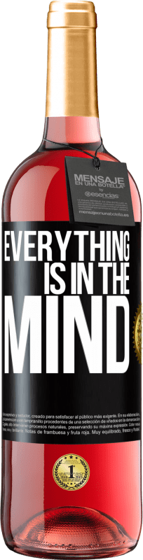 29,95 € Free Shipping | Rosé Wine ROSÉ Edition Everything is in the mind Black Label. Customizable label Young wine Harvest 2023 Tempranillo