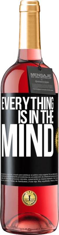 29,95 € Free Shipping | Rosé Wine ROSÉ Edition Everything is in the mind Black Label. Customizable label Young wine Harvest 2024 Tempranillo