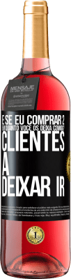 29,95 € Envio grátis | Vinho rosé Edição ROSÉ e se eu comprar 2 em quanto você os deixa comigo? Clientes a deixar ir Etiqueta Preta. Etiqueta personalizável Vinho jovem Colheita 2023 Tempranillo